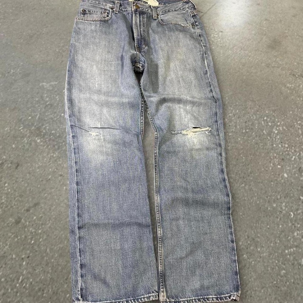 Gap Standard Fit Blue Jeans Mens 31x30 Y2K Medium Wash Cotton Straight Leg